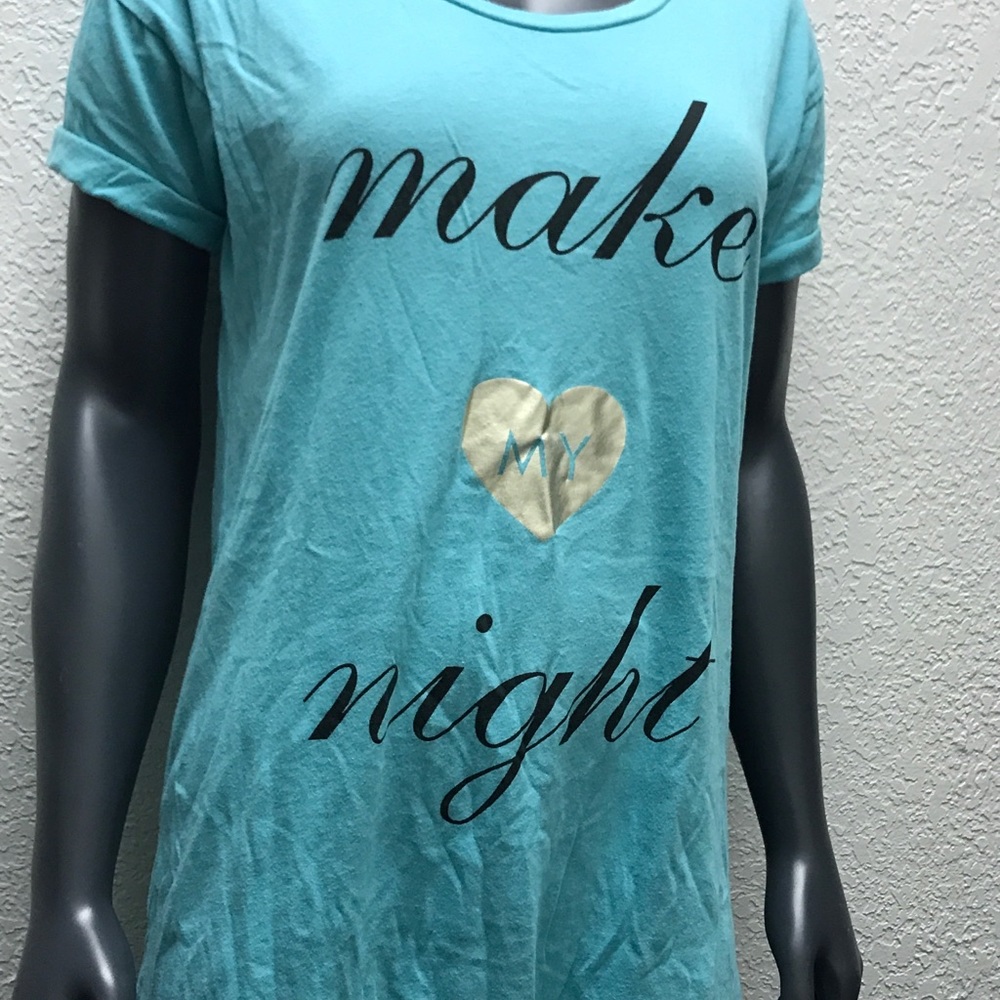 Victoria’s Secret Sleepshirt “Make My Night” Sz Sm
